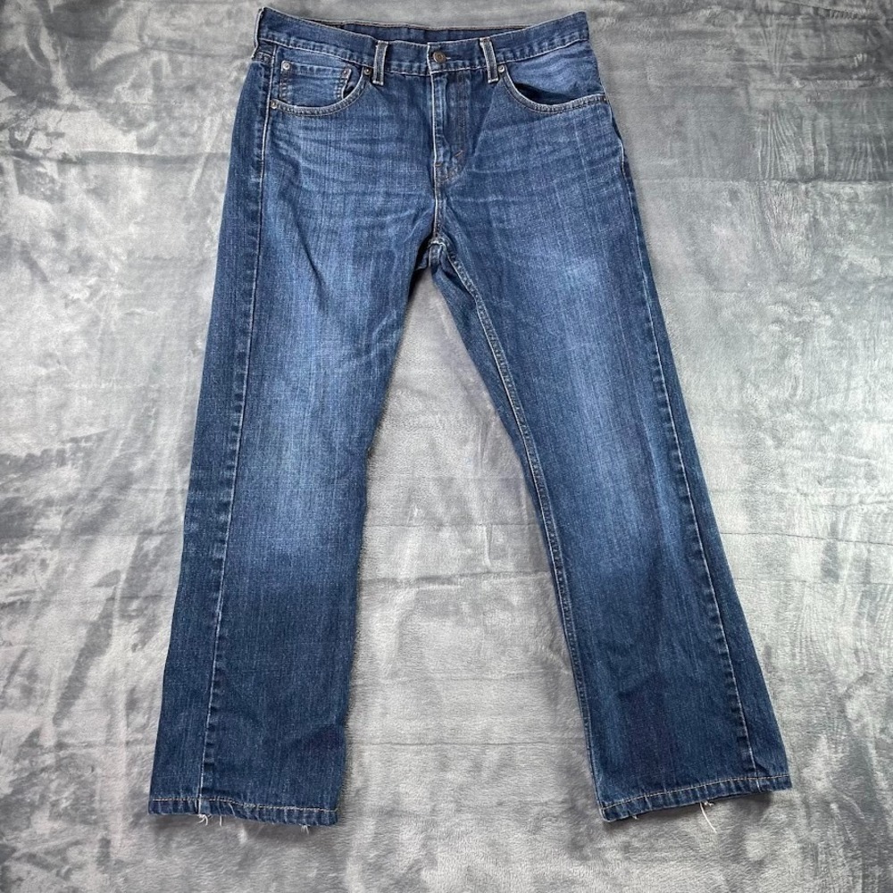 Levis 527‎ Bootcut Jeans Mens 33x32 Blue Denim Cotton Medium Wash Western